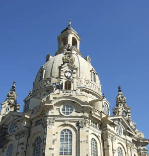 restaurierte Frauenkirche in Dresden